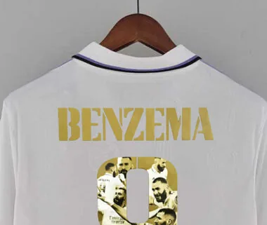 22-23 Real Madrid 9#BENZEMA Golden commemorative number