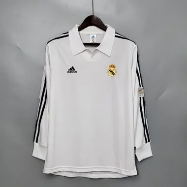 01-02 Real Madrid home long-sleeve