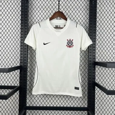 26-27 Corinthians Home Womens Kit Soccer T-Shirt AAAAJersey Supply Yupoo
