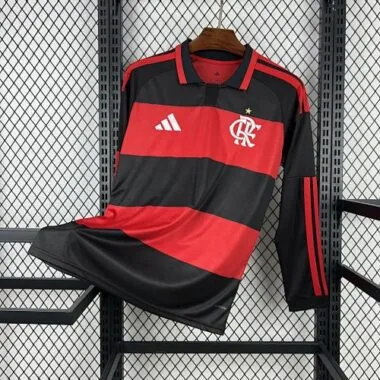 26-27 Flamengo Home Long Sleeves Kit Soccer T-Shirt AAAAJersey Supply Yupoo