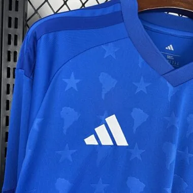 26-27 Cruzeiro Home Long sleeves Kit Soccer T-Shirt