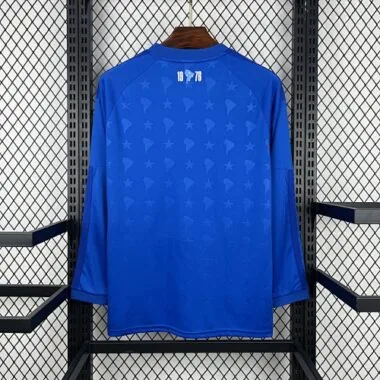26-27 Cruzeiro Home Long sleeves Kit Soccer T-Shirt