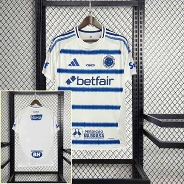 25-26 All Sponsor Cruzeiro Away Kit Soccer T-Shirt AAAAJersey Supply Yupoo