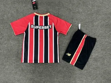 25-26 Sao Paulo Away Kids Kit Soccer