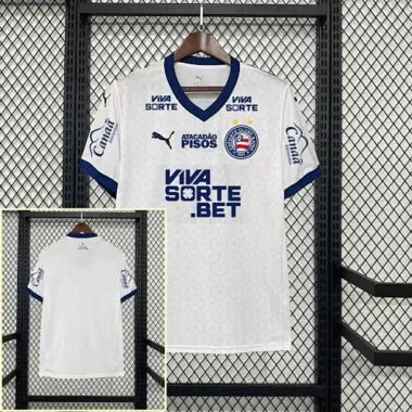 25-26 All Sponsors Bahia Home Kit Soccer AAAAJersey Yupoo