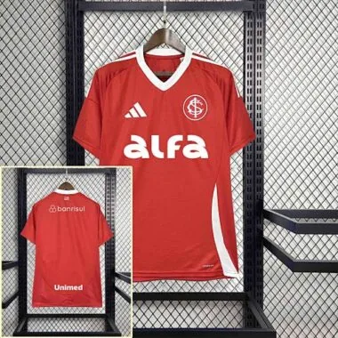 25-26 All Sponsor Internacional Home Kit Soccer AAAAJersey Yupoo