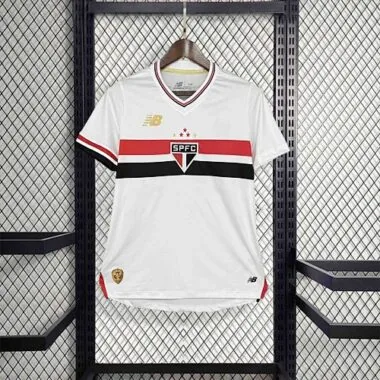 25-26 Sao Paulo Home Woman Kit Soccer AAAAJersey Yupoo