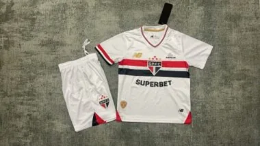 25-26 Sao Paulo Home Kid Kits Soccer AAAAJersey Yupoo