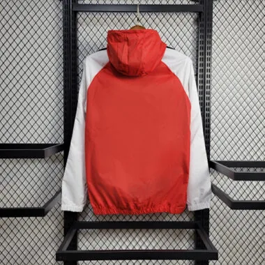 24-25 Flamenco Red Long Sleeve Kit Windbreaker Jacket Football