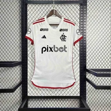 24-25 Flamengo All Sponsor Third White Kit Football AAAAJersey