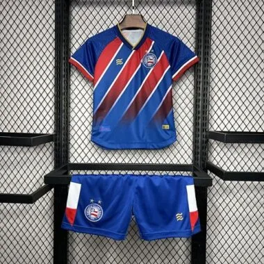24-25 Bahia Home Kid Kits Youth Apparels Football AAAAJersey Yupoo