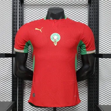 World Cup Jersey 2026 Morocco Home Kit Player Version Soccer T-Shirt AAAAJersey Supply Yupoo