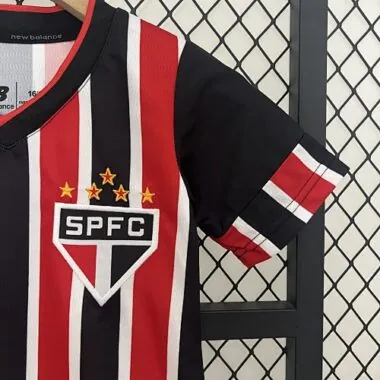 24-25 Sao Paulo Away Kid Kits Youth Apparels Football
