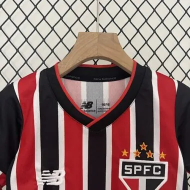 24-25 Sao Paulo Away Kid Kits Youth Apparels Football
