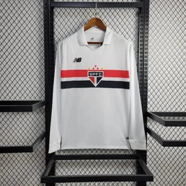 24-25 Sao Paulo Home Kit Long Sleeve Shirt Football AAAAJersey Supplier