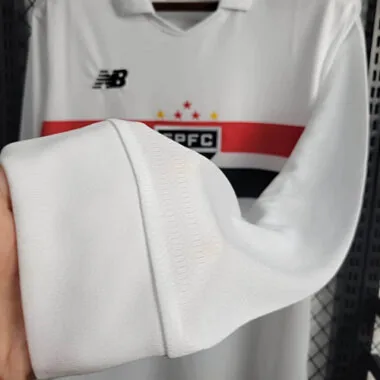 24-25 Sao Paulo Home Kit Long Sleeve Shirt Football