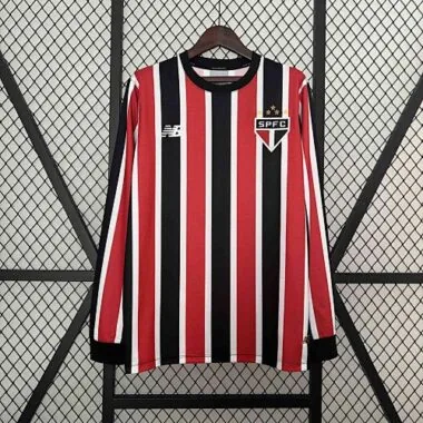 24-25 Sao Paulo Away Kit Long Sleeve Shirt Football AAAAJersey Supplier