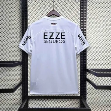 23-24 Corinthians Home Kit With All Sponsor White Shirt Soccer Jerseys For Sale