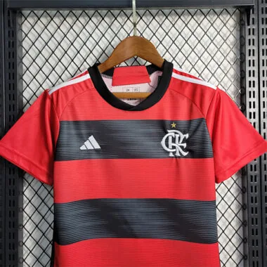 23-24 Flamengo home kids kit