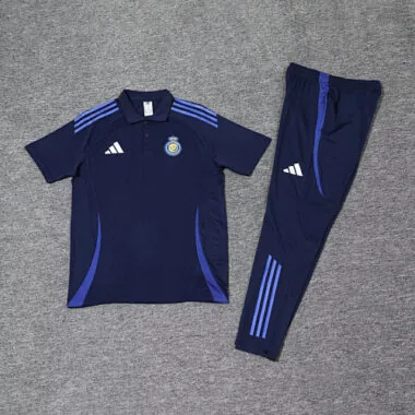 25-26 Al-Nassr Navy POLO Training Kits Football Tracksuits