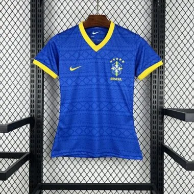 2026 Brazil Blue Special Edition Womens Kit Soccer T-Shirt AAAAJersey Supply Yupoo