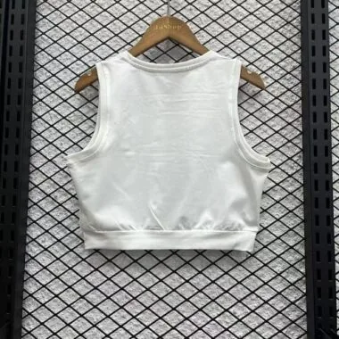 24-25 Real Madrid Home Women Yoga Vest Kit Soccer T-Shirt AAAAJersey Supply Yupoo