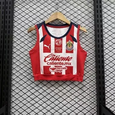 25-26 Chivas Home Women Yoga Vest Kit Soccer T-Shirt AAAAJersey Supply Yupoo