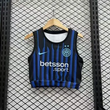 25-26 Inter Milan Home Women Yoga Vest Kit Soccer T-Shirt AAAAJersey Supply Yupoo