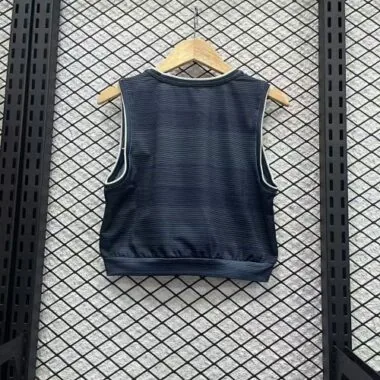 25-26 Real Madrid Away Women Yoga Vest Kit Soccer T-Shirt AAAAJersey Supply Yupoo