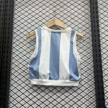 2024 Argentina 50th Anniversary Edition Women Yoga Vest Kit Soccer T-Shirt AAAAJersey Supply Yupoo