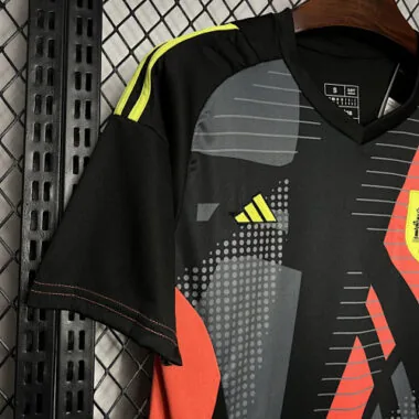 2024 Spanien – Schwarzes Torwarttrikot Sport