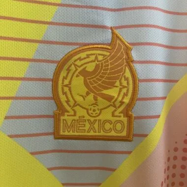 2024 Mexico Goalkeeper Yellow Kit Soccer Uniform