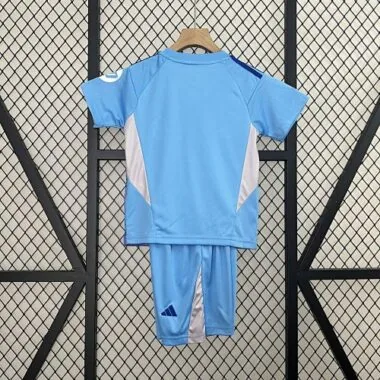 24-25 Real Madrid-keeperssets voor kinderen, blauw, jeugdkleding