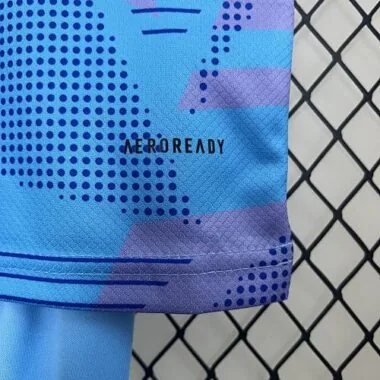 24-25 Real Madrid-keeperssets voor kinderen, blauw, jeugdkleding