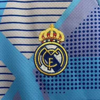 24-25 Real Madrid-keeperssets voor kinderen, blauw, jeugdkleding