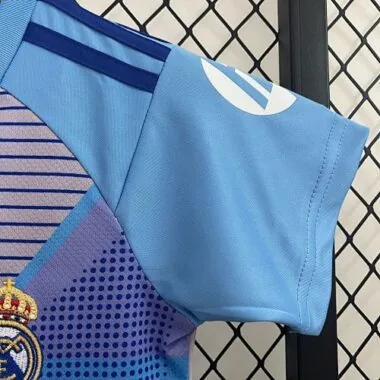 24-25 Real Madrid-keeperssets voor kinderen, blauw, jeugdkleding
