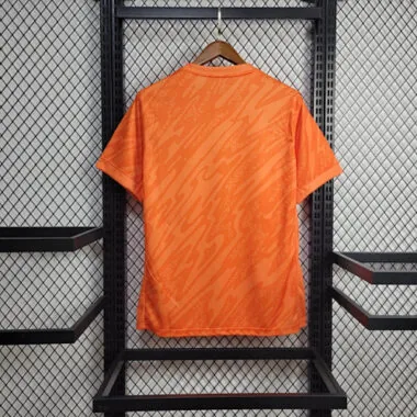 Equipación de portero de Inglaterra 2024: camiseta naranja de la Eurocopa de la UEFA de fútbol