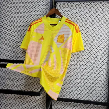 Divisa da calcio gialla da portiere del Messico 2024