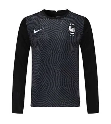 Maglia da portiere nera della Francia 2021 a maniche lunghe