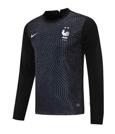 Maglia da portiere nera della Francia 2021 a maniche lunghe