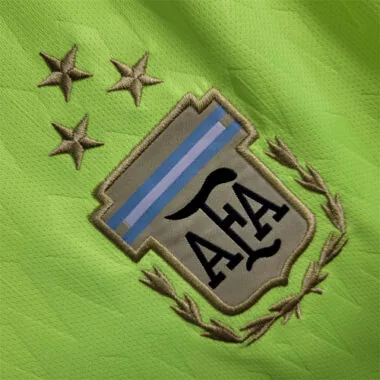 Portero de Argentina de 2022, de color verde