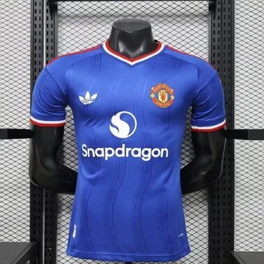 26-27 Manchester United Blue Special Edition Kit Player Version Soccer T-Shirt AAAAJersey Yupoo