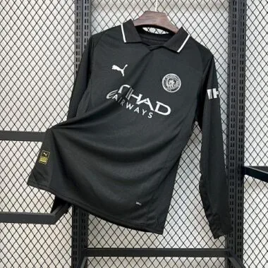 25-26 Manchester City Away Long Sleeves Kit Soccer T-Shirt AAAAJersey Supply Yupoo