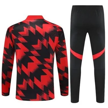 25-26 Manchester United Pre-Match Training Kits Long Football Tracksuits