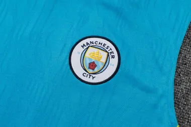 25-26 Manchester City Blue Training Kits Football Vest Suits