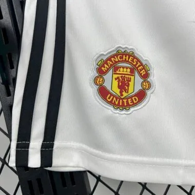 25-26 Manchester United Home Kit Shorts Soccer