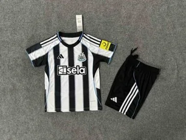 25-26 Newcastle Home Kid Kits Soccer AAAAJersey Yupoo