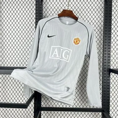 07-08 Manchester United Long Sleeve Goalkeeper Retro Kit Vintage T-Shirt Soccer AAAAJersey Yupoo