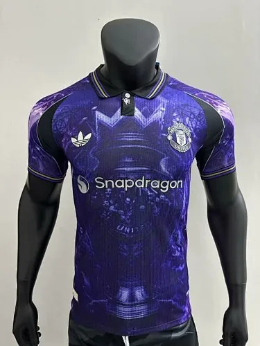 25-26 Manchester United Blue Kit Special Edition Player Version Soccer AAAAJersey Yupoo