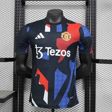24-25 Manchester United Training Kit Player Version Football AAAAJersey